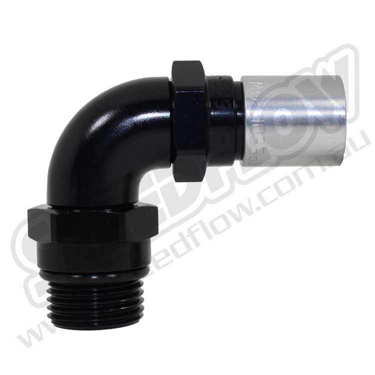 520 Series 90 Degree Crimp Hose End to ORB...From: