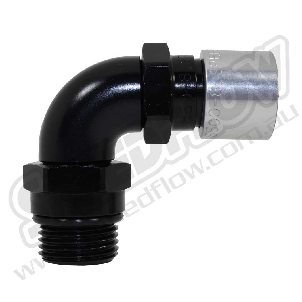 550 Series 90 Degree Crimp Hose End to ORB...From: